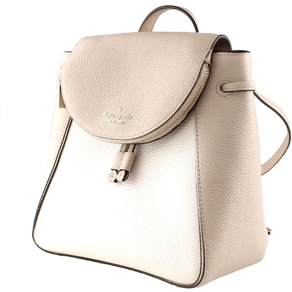 Lightly Used! Kate Spade New York Women's Leila Leather Medium Flap Backpack.